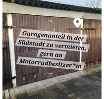 Garagenanteil (Südstadt) an Motorradbesitzer zu vermieten - Rostock Gehlsdorf