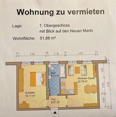 Foto - 2 Raumwohnung im 1. OG in zentraler Lage von Anklam
