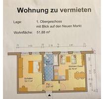 2 Raumwohnung im 1. OG in zentraler Lage von Anklam