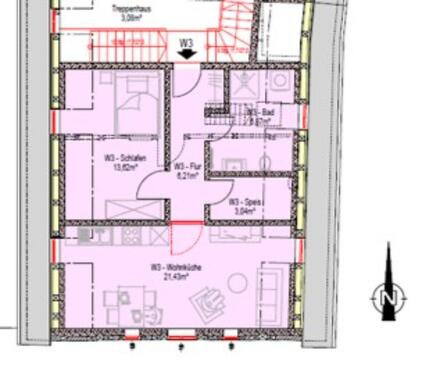 Foto - Gemütliche 2-Zimmer-Whg im DG - 500,00 EUR Kaltmiete,