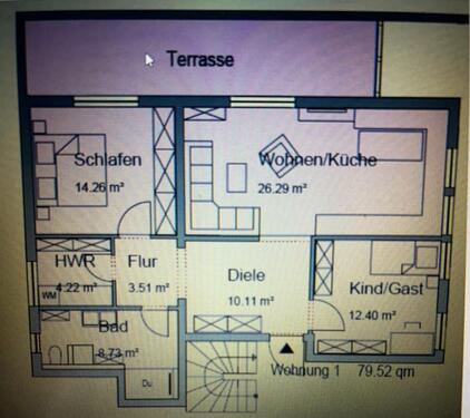 Foto - 3,5 Z Erdgeschosswohnung Mietverhältnis nur bis 31.07.26