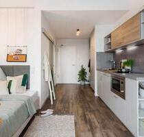 Modernes Studioapartment • Skylineblick • Tiefgaragenstellplatz - Frankfurt am Main Gallus