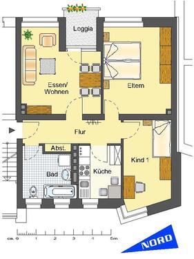 Foto - Etagenwohnung in Detmold zur Miete