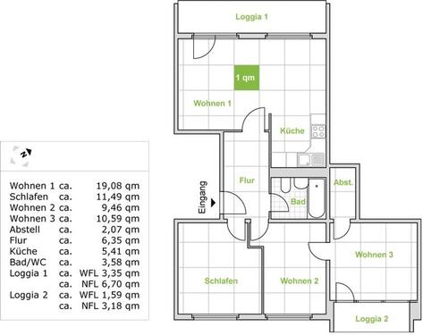 Foto - Etagenwohnung zur Miete in Dresden