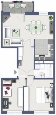 Foto - 3 Zimmer Etagenwohnung zur Miete in Chemnitz