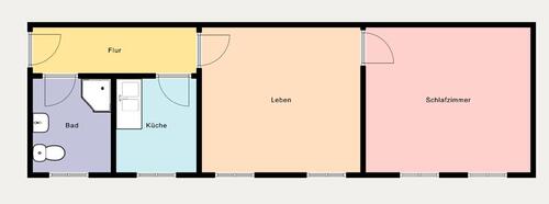 Foto - 2-Zimmerwohnung - 119.000,00&nbsp;EUR Kaufpreis, ca.&nbsp; 38,00&nbsp;m&sup2;