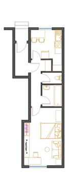 Foto - 1.5 Zimmer Erdgeschoßwohnung in Karlsruhe
