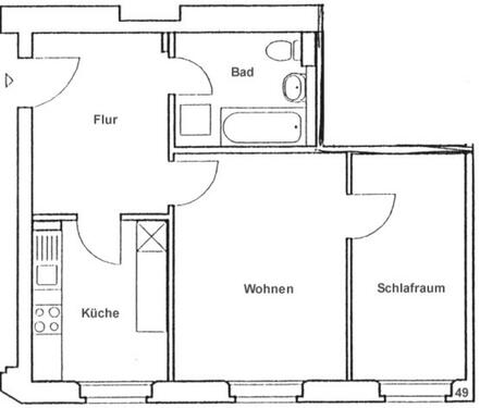 Foto - Gemütliche Singlewohnung mit Laminat in Waldnähe (20549)