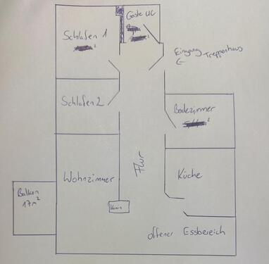 Foto - Frisch renovierte helle 3 Zimmer Wohnung 101m2 zu vermieten