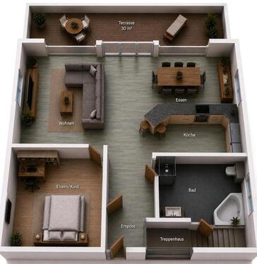 Foto - Schöne Dachgeschosswohnung - 780,00&nbsp;EUR Kaltmiete, ca.&nbsp; 80,00&nbsp;m&sup2;
