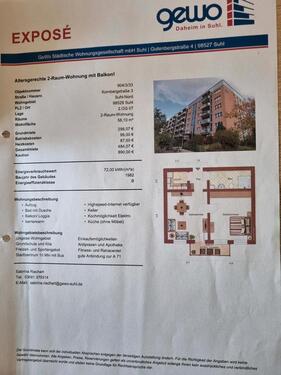Foto - 2-Raumwohnung im Haus für ältere Personen in Suhl Nord
