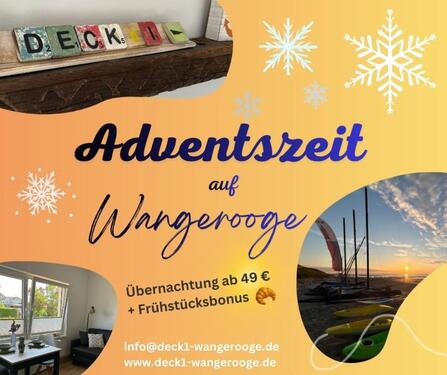 Foto - Advent auf Wangerooge - ab 49 € + Frühstücksbonus - FeWo DECK 1