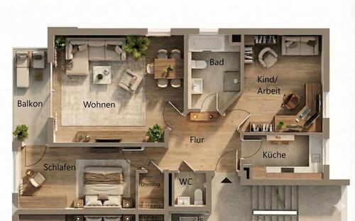 Foto - Eigentumswohnung neu hochwertig saniert ab März