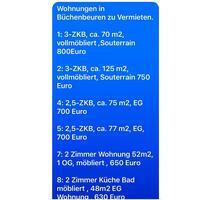 ⚡️WOHNUNGEN IN BÜCHENBEUREN ZU VERMIETEN ⚡️