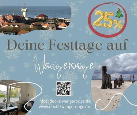 Foto - Weihnachten & Silvester auf Wangerooge – FeWo mit 25 % Rabatt