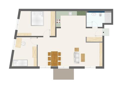 Foto - moderne 3-Zi-Wohnung (1.OG Links), EBK, Balkon, elekt. Jalousien, Fußbodenheizung, Keller, Aufzug, Tiefgarage