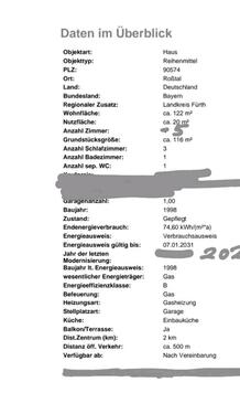 Foto - 5 Zimmer Reihenhaus zum Kaufen in Roßtal