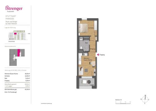 Foto - Etagenwohnung in Stuttgart zur Miete