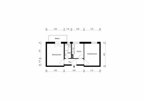 Foto - 2 Zimmer Etagenwohnung zur Miete in Magdeburg