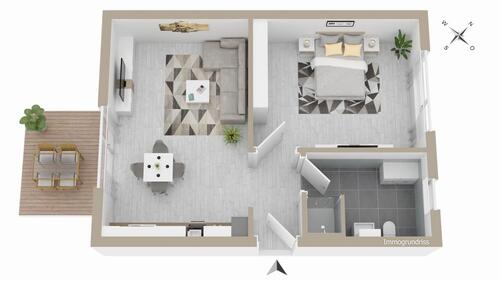 Foto - Etagenwohnung in Obrigheim zur Miete