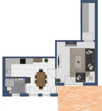 Foto - 2 Zimmer Etagenwohnung zur Miete in Würzburg