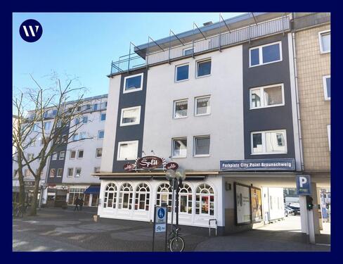 Foto - Fußgängerzone: Große, helle 2-Zimmer-Wohnung mit Einbauküche, Tageslichtbad mit Dusche und Wanne