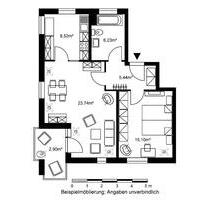 1600811085 schöne Zweizimmerwohnung im Dachgeschoß mit Balkon - Wiesbaden Dotzheim