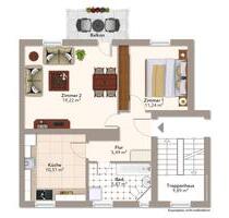 2-Raum Wohnung mit Balkon im Osten von Gotha
