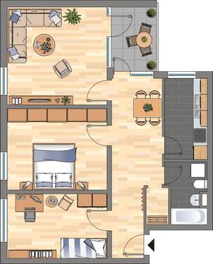 Foto - 3 Zimmer Etagenwohnung zur Miete in Braunschweig