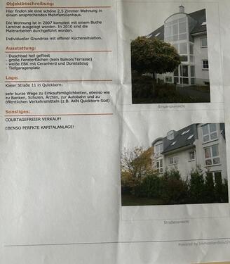 Foto - 3 Zimmer Hochparterre zum Kaufen in Quickborn