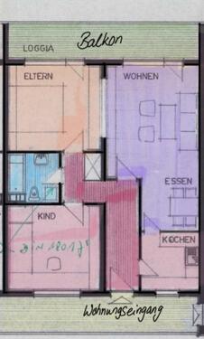 Foto - *TOP* 3 Zimmer Wohnung mit Balkon und Aufzug