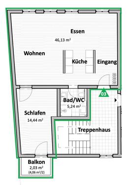 Foto - 2 Zimmer Etagenwohnung zur Miete in Bamberg