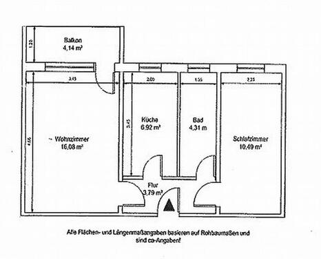 Foto - 2-Raum-Wohnung , möbliert - 440,00 EUR Kaltmiete, ca.  45,00 m²