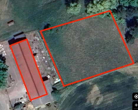 Foto - Dachfläche 420 m² + Grundstücksfläche 2000 m² (ganztägig Sonne)