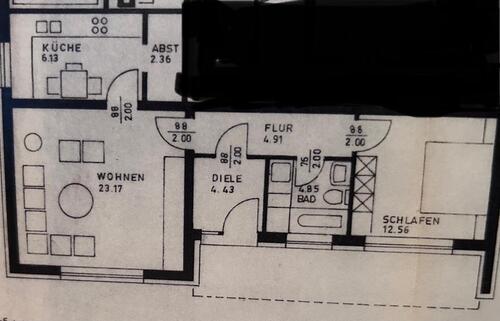 Foto - Mietwohnungen - 900,00 EUR Kaltmiete, ca.  60,00 m²