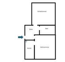 Kernsanierte 2-Zimmer Whg. inkl. Einbauküche - Wuppertal Gemarkung Langerfeld