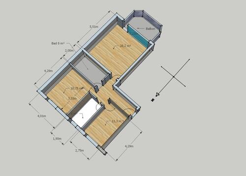 Foto - Eigentumswohnung 81 m² mit Parkettboden