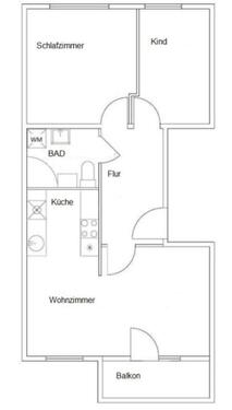 Foto - Attraktive 3-Zimmer-Wohnung mit Balkon & Stellplatz im Grünen