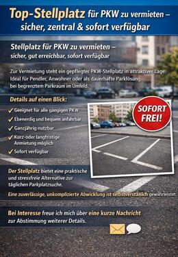 Foto - NEU! Stellplatz für PKW zu vermieten 