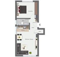 zum 01.06. - 2 Zimmer Wohnung Leverkusen Rheindorf 52 qm