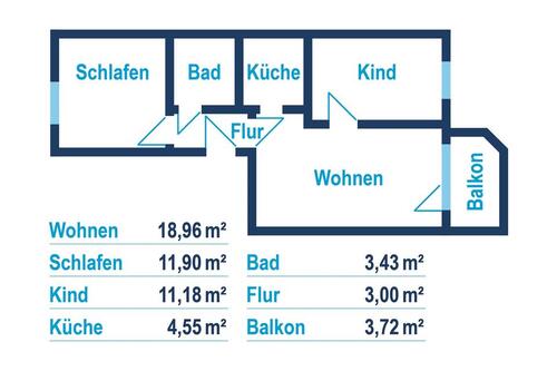 Foto - Etagenwohnung zur Miete in Reichenbach im Vogtland