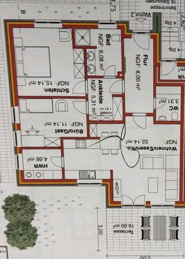 Foto - 90m² Wohnung 3 Zimmer zu vermieten