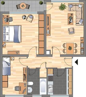 Foto - 3 Zimmer Etagenwohnung zur Miete in Velbert