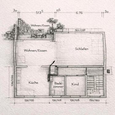 Foto - Schöne 3-Zimmer Erdgeschosswohnung