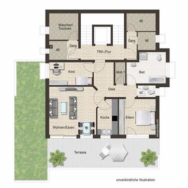 Foto - Etagenwohnung zur Miete in Oberboihingen