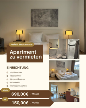 Foto - Möblierte Wohnung Krefeld Zentrum ideal für Mitarbeiter Firmen