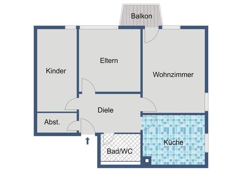 Foto - Etagenwohnung in Eschwege zur Miete