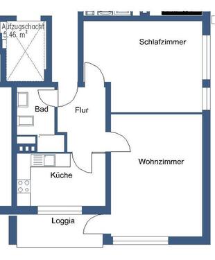Foto - 2 Zimmer Etagenwohnung zur Miete in Wolfsburg