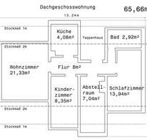 3-Zimmer Dachgeschosswohnung 65m² mit EBK - Vechelde