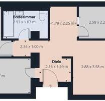 Frisch renovierte 3-Zimmer-Wohnung mit Balkon & Garten, ruhig - Chemnitz Bernsdorf